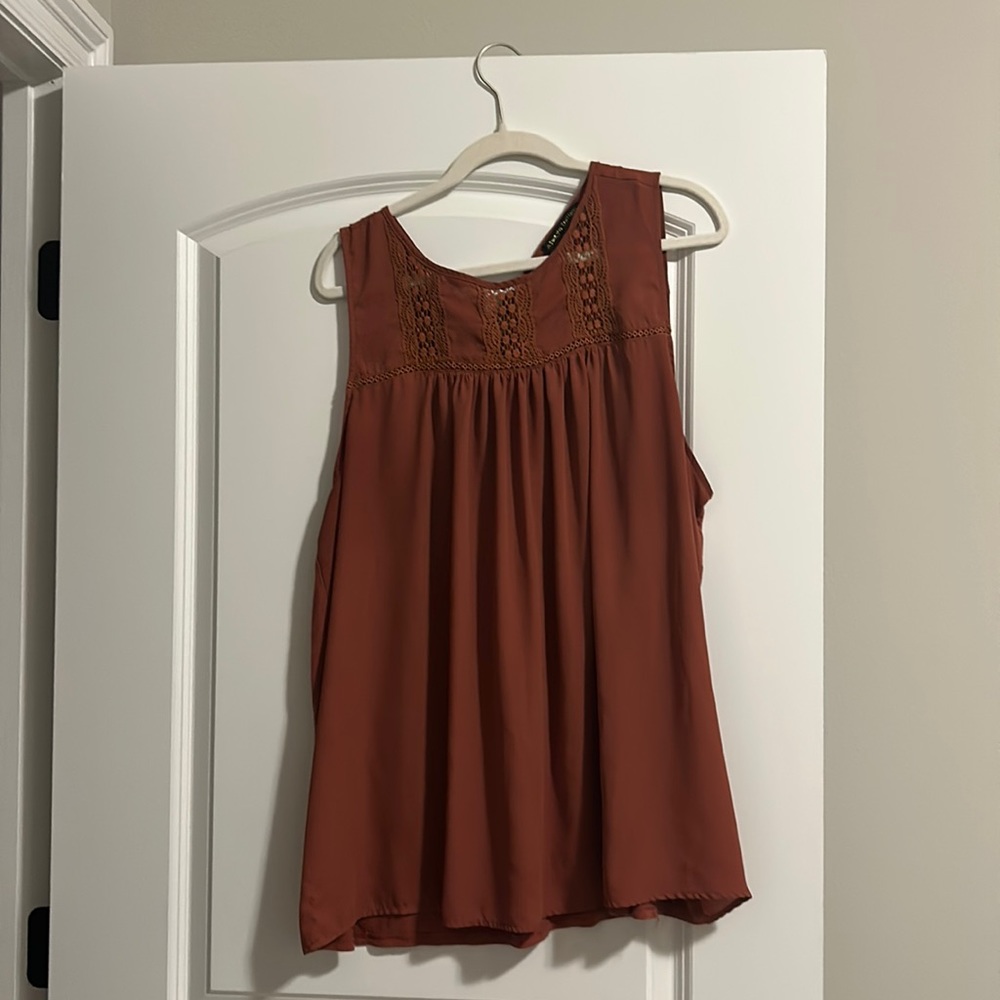 3X Brown Boho top excellent condition